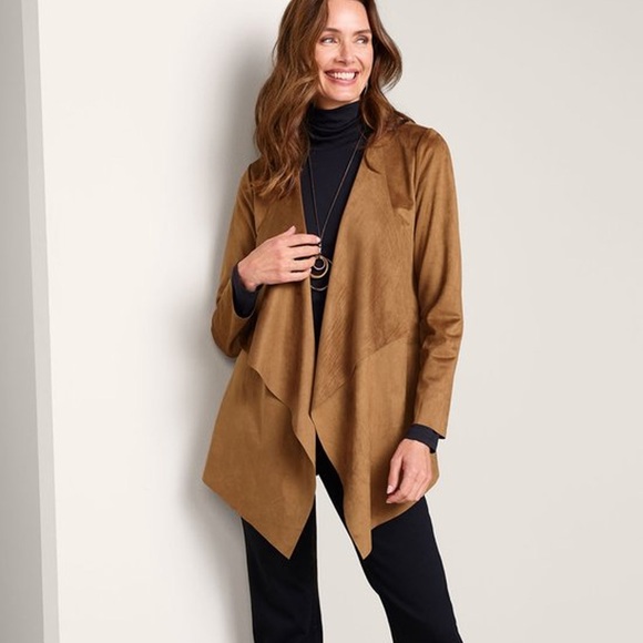 Soft Surroundings Jackets & Blazers - Soft Surroundings Ultra Soft Faux Suede Topper Size XL